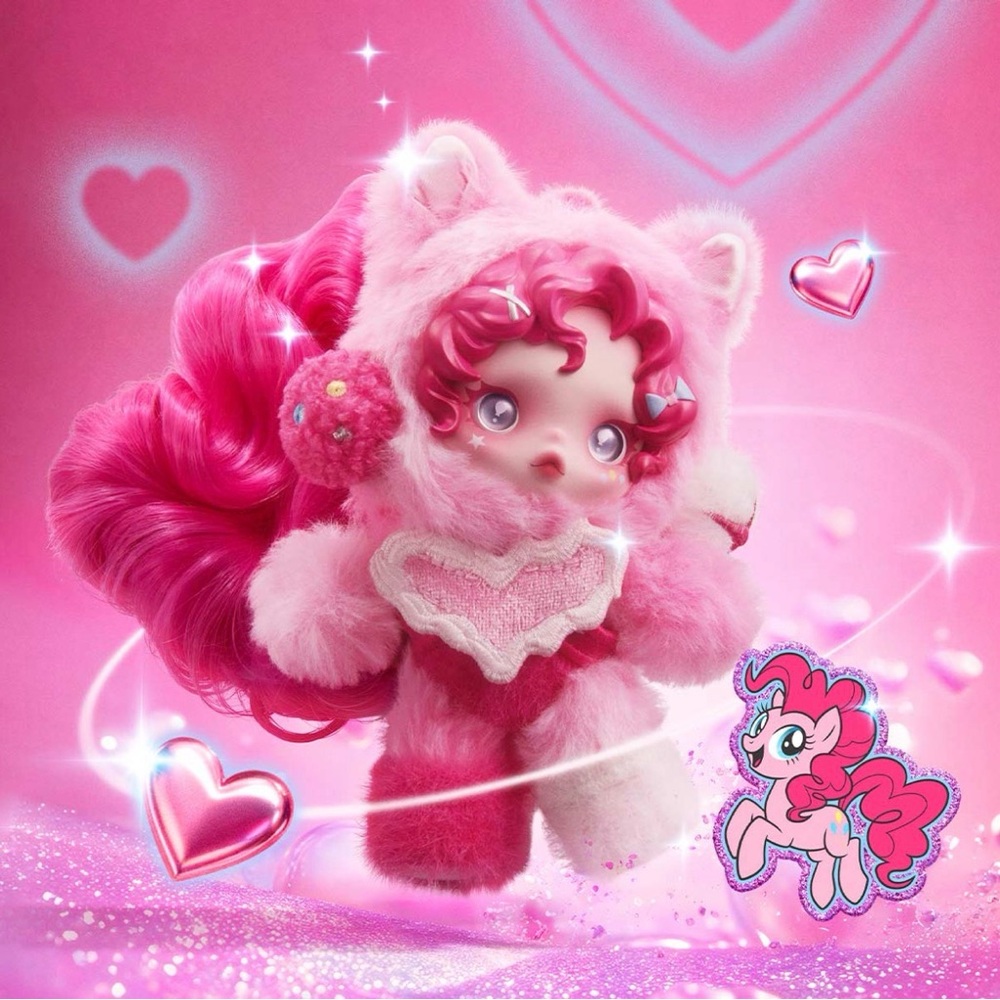 OPENED Pinkie Pie Skullpanda x My Little Pony